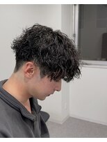 ブライト(BRIGHT)&nbsp;マッシュ縦落ちツイストスパイラルパーマ静岡メンズパーマ