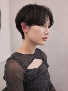 フォト 新宿三丁目(foto) ▽ハンサムショート ミニウルフブリーチなし前髪ミディアム新宿