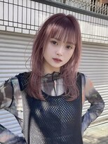 サンク 原宿 表参道(cinq) ダブルカラーハイトーンカラーピンクブラウンベージュカラー30代