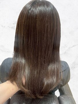 ヴァンカウンシル 一宮店(VAN COUNCIL) 光に溶け込むショコラカラー×艶感ストレート/髪質改善