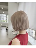 トレンドスタイル♪ボブ×透明感ブリーチカラー◎