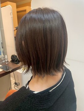 髪質改善/顔周りレイヤーカット/グレージュ[千葉/千葉駅]