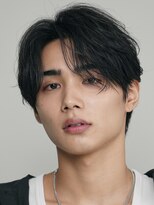 フィフス 大分(fifth)&nbsp;大分ゆるめニュアンスパーマメンズカットセンターパートマッシュ