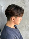 MEN’S/リバースセンターパート/ニュアンスパーマ/新宿