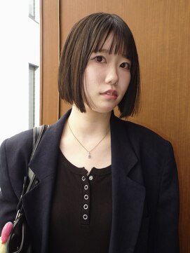 ベンジー 中目黒店(benji) 切りっぱなしボブ×シースルーバング