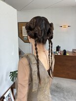 ヘアー バトン(hair vaton) リボンアレンジ