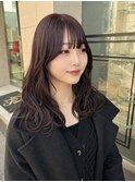 暖色/ワインレッド/チェリーブラウン/ブリーチなしダブルカラー