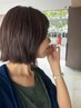 【秋の頭皮リセット季節の変わり目に◎】カット+頭皮 EMS +炭酸ケア￥7900