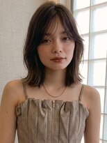 フレイムス ヘアアンドリラックス 大宮東口店(Frames)&nbsp;ミディアム20代30代40代◎前髪ありウルフくびレイヤー大宮