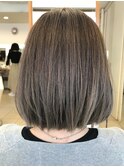 透け感グレージュボブ☆