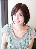 春の暗髪カラー☆小顔×ナチュラルショート【PAZ 渡部宏太郎】