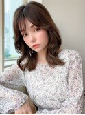 みきなヨシンモリ小顔シースルーバング大人かわいい2wayバング髪