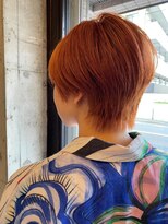 ヘアーアンドメイク ファット(Hair&Make PHAT) 丸みベリーショートオレンジブラウンカラー20代30代