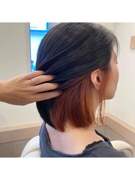 ラック(LUCK) ボブベースインナーカラーオレンジ