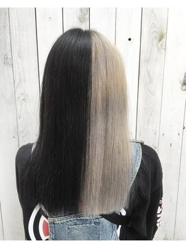 イーアップ バイ ボス(e up by boss) ホワイト×ブラックのツートンカラー