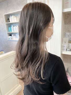 キャアリー(Caary) 福山市美容室caary人気インナーカラー ベージュ グレージュ
