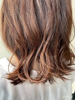 ジェリカヘアー サンフラワー通り(Jlica hair) 鎖骨下ロブヘアに夏オススメおれんじカラー