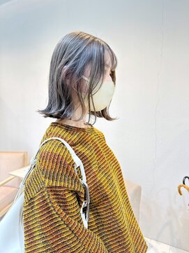 ニュート(Neut ) ベルボブ×ホワイト＆グレーMIXカラー