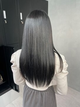 ルネ 北千住(Renee) タイトストレート_ダークグレー_ワンホンヘア