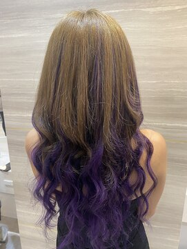 ラビス クローバー(Lovis clover) ブラウンベージュ×バイオレット