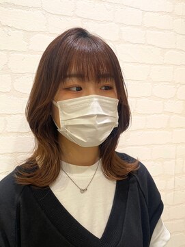 アッシュ 中山店(Ash) ミディアムスタイル×韓国巻き