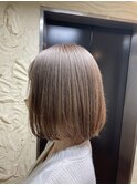 【ピンクベージュ/マチルダボブ/インナーグレージュ】千葉香奈