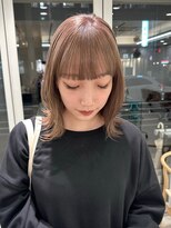 ガーデンヨコハマ(GARDEN YOKOHAMA)&nbsp;レイヤーカットシアーカラーベージュこなれミディボブイメチェン