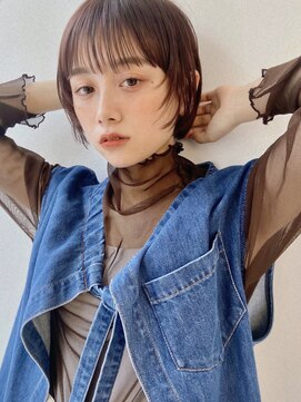 サンド 表参道(sand) ショートボブ縮毛矯正 10代20代30代40代