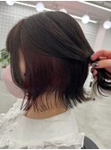イヤリングカラー/ショートボブ