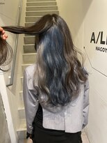 アイリー 名古屋(A/LEE)&nbsp;インナーカラーブルー／グレー