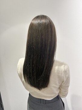 リュネッツ あざみ野店(lunettes) 【赤み撃退!】ブリーチなしオリーブグレージュカラー