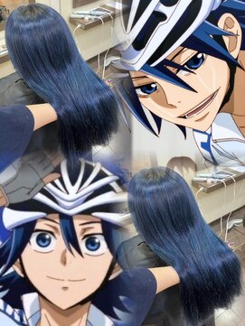 ヘアーアンドメイク ビス(HAIR&MAKE bis) 真波山岳カラー/ネイビーブルー【山崎ほのか】