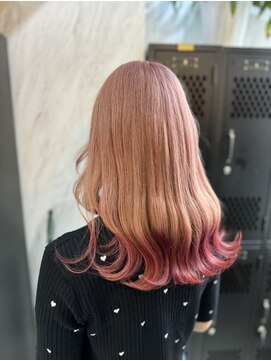 ヴァイス 渋谷店(VAICE) 《ハイトーンカラー》ピンク×エンドカラー