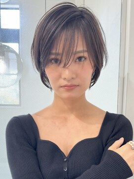 ロンドエニカ 大宮(Lond enika) 黒髪ボブルフネビージュ小顔ワンレンスペインカール