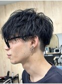 韓国マッシュ/ブルーブラック