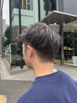 エアー 銀座タワー(AIR)&nbsp;ダブルカラー/グレー/シルバー/メンズカット/ブリーチ