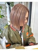 ミルクティー　ベージュ　ハイトーン
