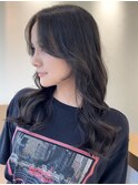 髪質改善＊黒髪パーマくびれヘアロング＊美髪【Zina天神】