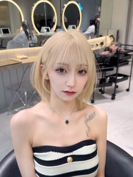 ロンドウル 熊本(Lond ulu) 韓国へア/ブリーチ/顔周りカット/ハイトーン/レイヤーカット/