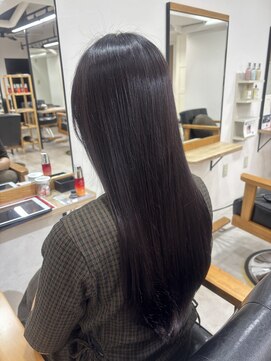 クラン(Chlan) 髪質改善艶髪ストレート　バイオレットブラウン