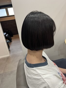 アウラヘアーサロン(aura hair salon) 顎上ボブ