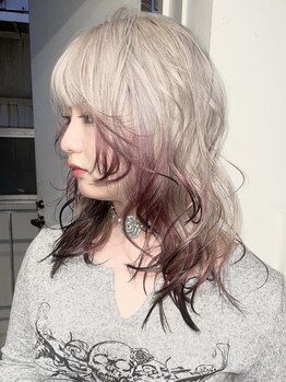 カロン トウキョウ 中野北口店(Kalon Tokyo)の写真/★韓国・派手髪★ハイライト＆ケアブリーチで他にはない、あなただけの理想のヘアカラーに！[中野]