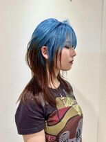 ノブレス(NOBLESSE)&nbsp;レイヤーカット/ブルールーツカラー