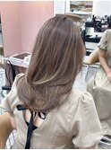 ◯ オリーブグレー/韓国/レイヤーカット/髪質改善/縮毛矯正/札幌