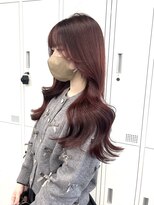 アリュウル 表参道 青山(Allure)&nbsp;ブリーチなしダブルカラー＊ワインレッド/レッドブラウン