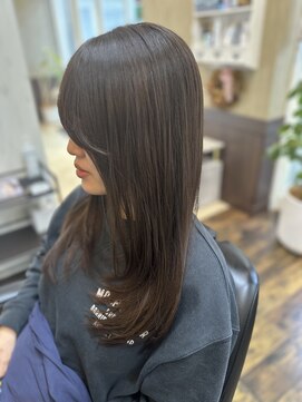 ラコット(La cot) カラー+縮毛矯正スタイル