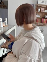 アヴァンス なかもず店(AVANCE.)&nbsp;シフォングレージュ×ミニボブ×からっぱなしボブ×グレージュ