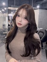 ラベル 渋谷(LAVEL)&nbsp;ワンホンレイヤー×ブリーチなしモカブラウン