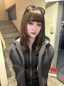 シキ(SIKI) 【yuu】ブリーチなしダブルカラーOlive