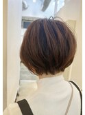 大人可愛いショートボブ